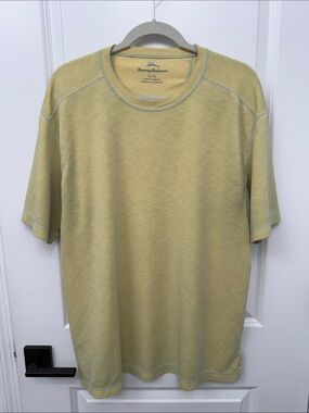 Tommy Bahama Short Sleeve Crew Tee in Soft Yellow